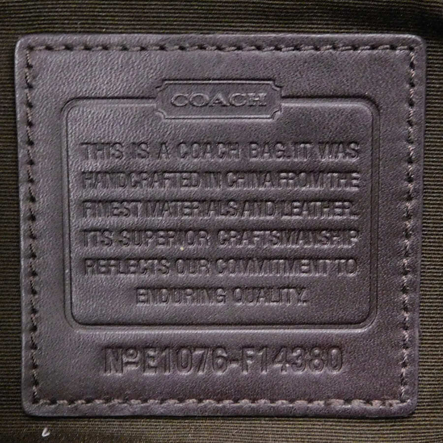 Coach Ergo Pleated Signature Monogram Canvas Handtasche