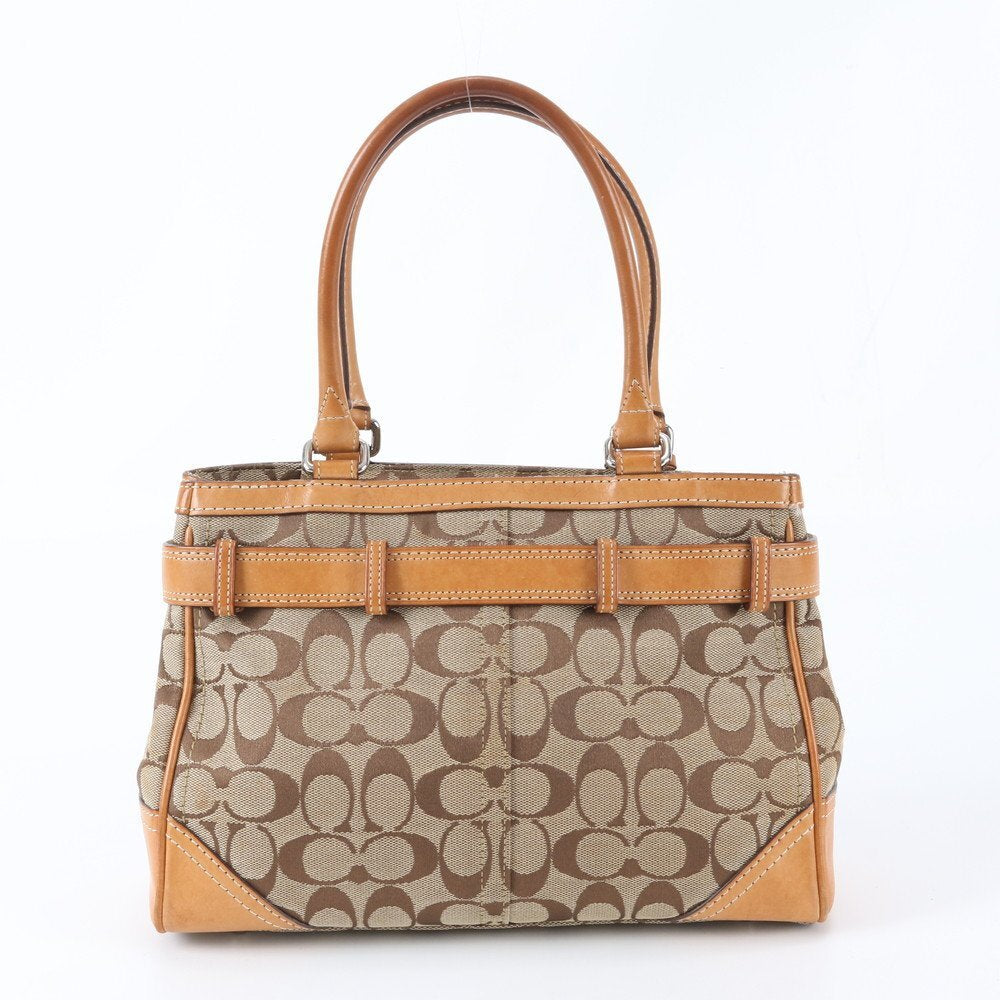Coach Signature Monogram Canvas Handtasche
