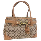 Coach Signature Monogram Canvas Handtasche