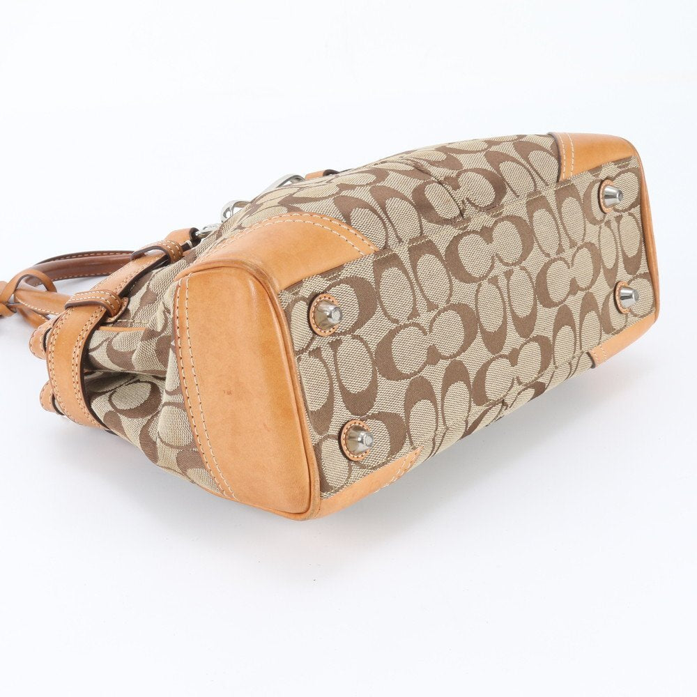 Coach Signature Monogram Canvas Handtasche