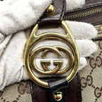 Gucci GG Interlocking Boston Bag Monogram Canvas