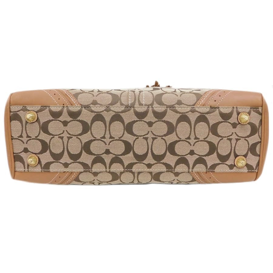 Coach Signature Monogram Canvas Handtasche