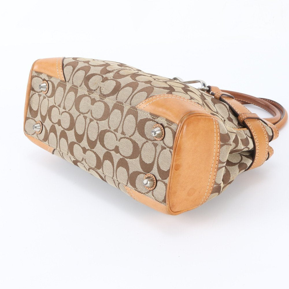 Coach Signature Monogram Canvas Handtasche