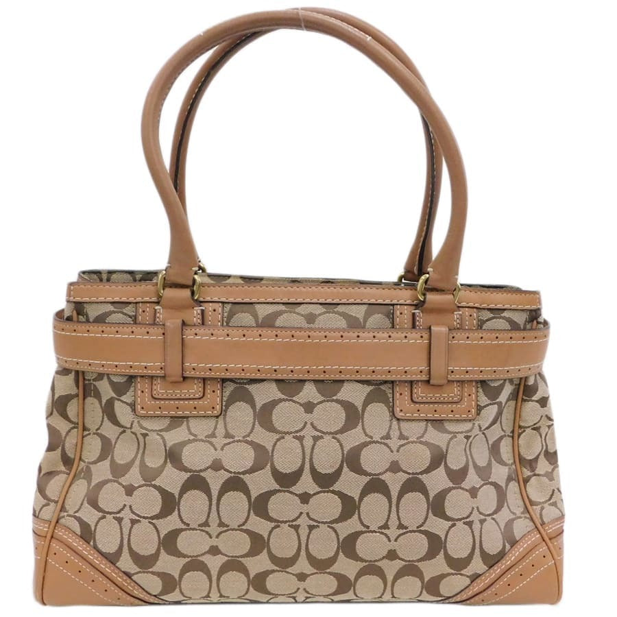 Coach Signature Monogram Canvas Handtasche