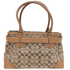 Coach Signature Monogram Canvas Handtasche