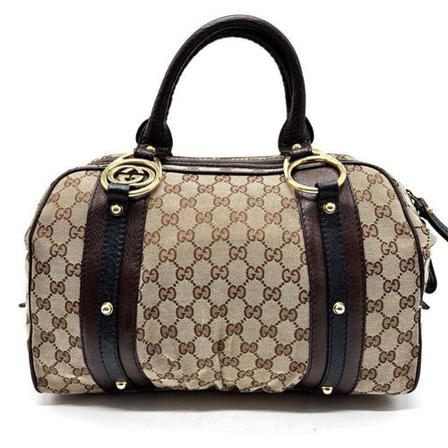 Gucci GG Interlocking Boston Bag Monogram Canvas