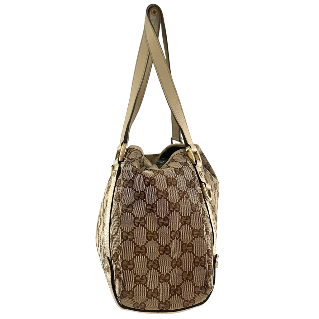 Gucci Abbey GG Monogram Canvas Schultertasche
