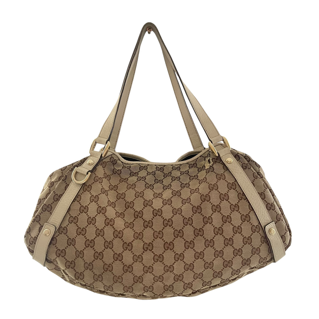 Gucci Abbey GG Monogram Canvas Schultertasche