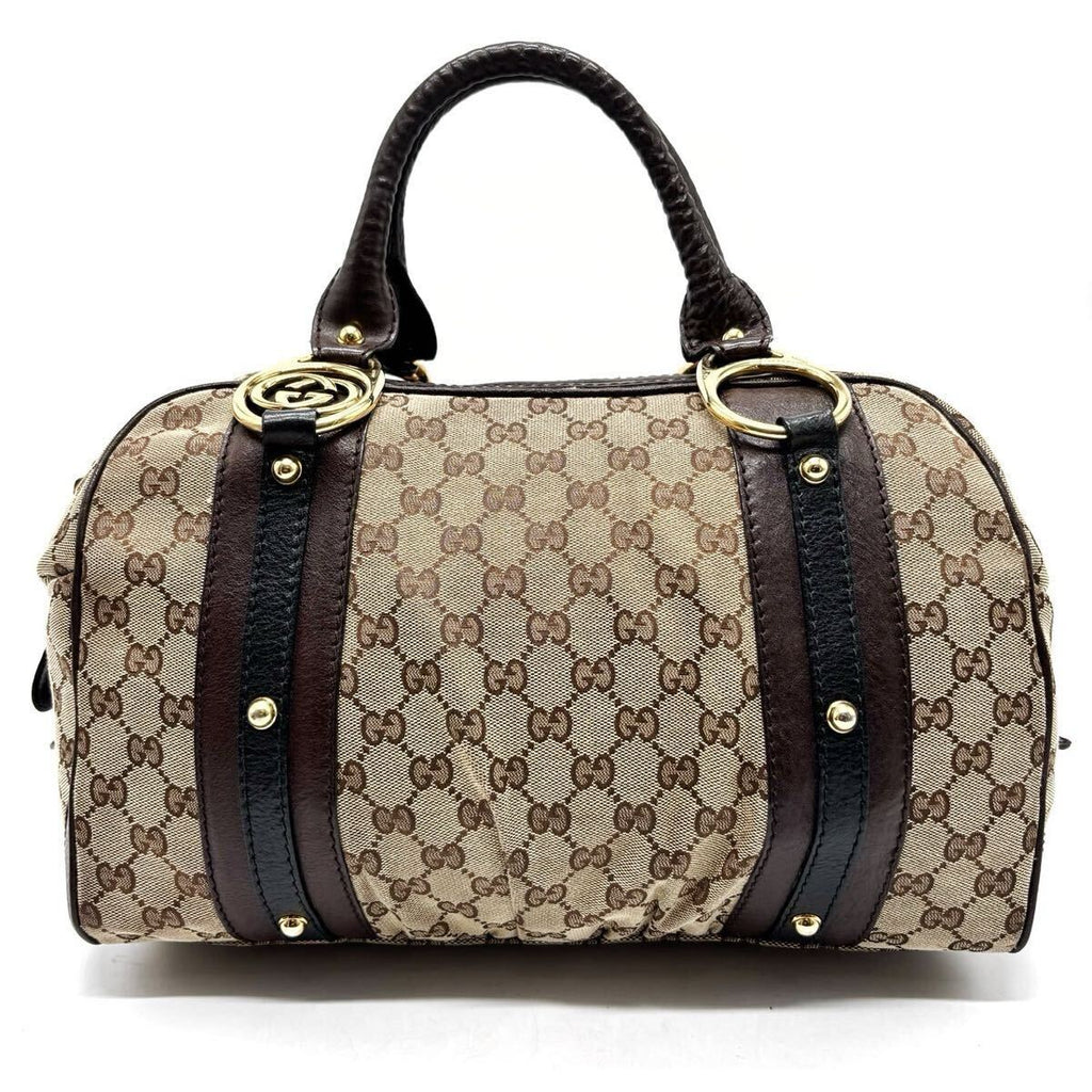 Gucci GG Interlocking Boston Bag Monogram Canvas