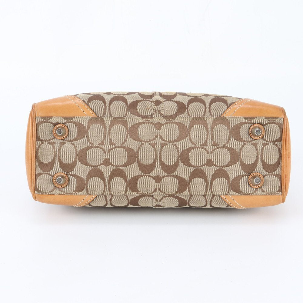 Coach Signature Monogram Canvas Handtasche