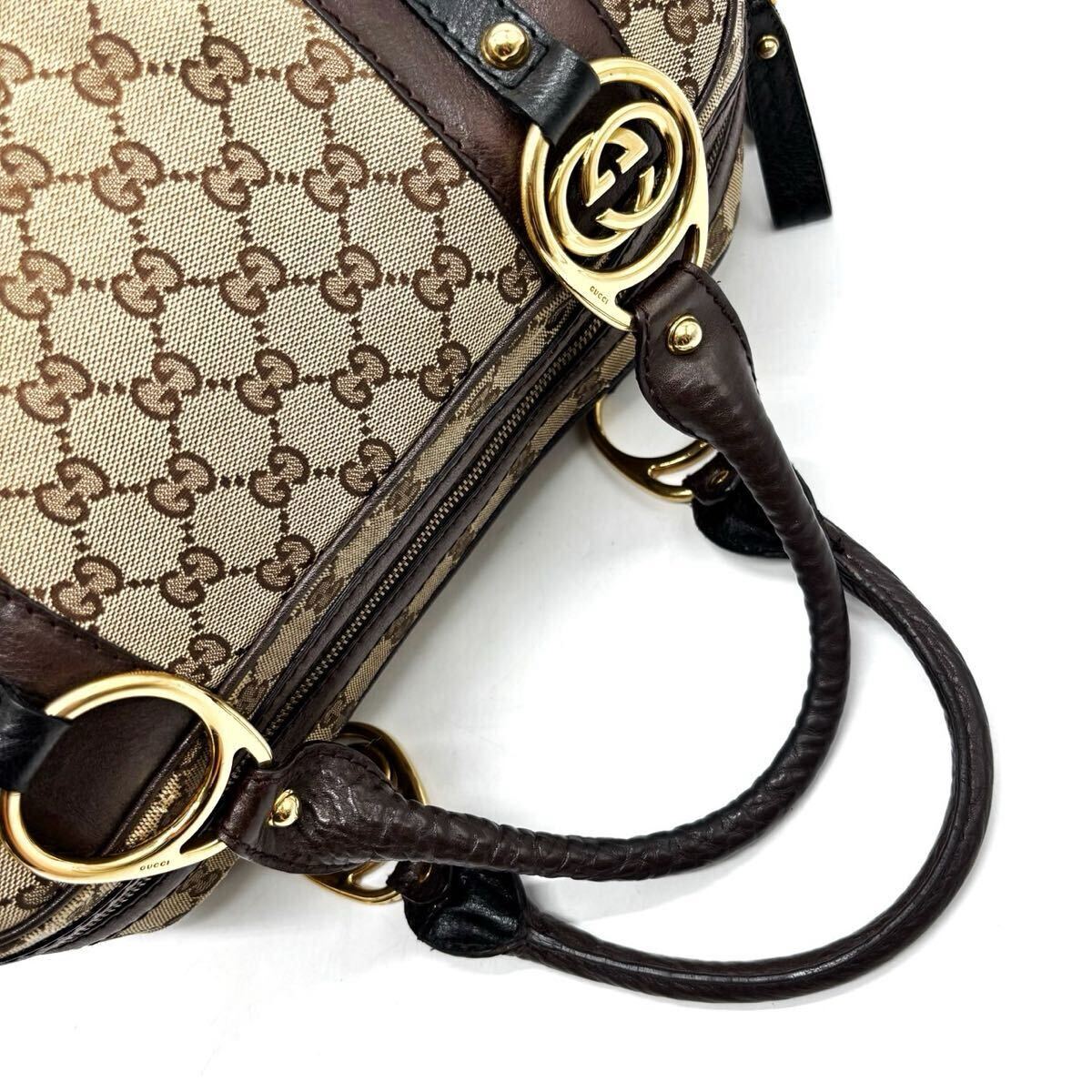 Gucci GG Interlocking Boston Bag Monogram Canvas