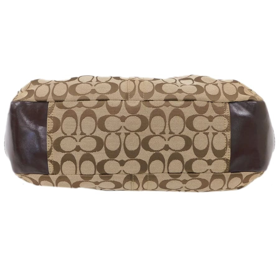 Coach Ergo Pleated Signature Monogram Canvas Handtasche