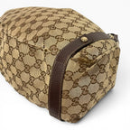 Túi đeo vai The Vintage Mansion Gucci GG canvas họa tiết monogram màu nâu với chi tiết da sang trọng